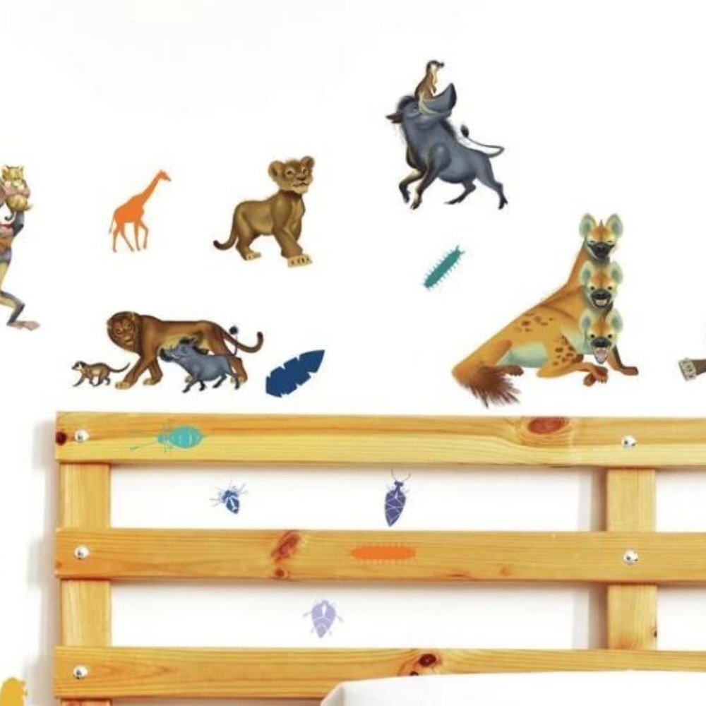NIB - DISNEY'S THE LION KING CHARACTER PEEL AND STICK WALL DECALS